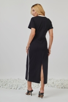 Vestido Midi em Malha Preto