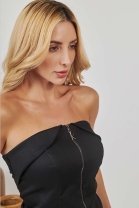 Conjunto de Short e Blusa Tomara que Caia Preta