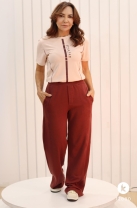 Conjunto de Calça e T-shirt Marrom