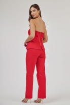 Conjunto de Calça e Blusa Tomara Que Caia Vermelho