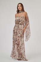 Vestido Longo Fluido Tomara que Caia