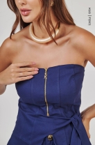 Conjunto Calça Blusa Tomara que Caia com Amarração