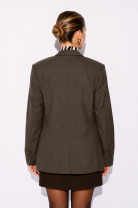 Blazer Grão de Luz Sofisticado Marrom