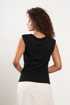 Blusa sem Mangas Preta