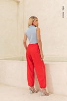 Conjunto Calça Jogger E Blusa Regata Ziper
