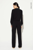 Conjunto de Cal&ccedil;a e Blusa de Z&iacute;per Frontal Preto