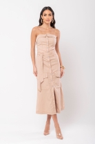 Vestido Longo Tomara que Caia Nude