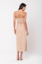 Vestido Longo Tomara que Caia Nude