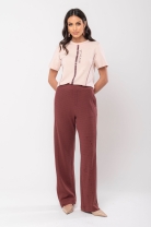 Conjunto de Calça e T-shirt Marrom
